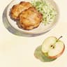 Crispy Pork Chops with Apple Slaw