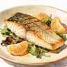 Seared Sea Bass with Pomelo & Kale
